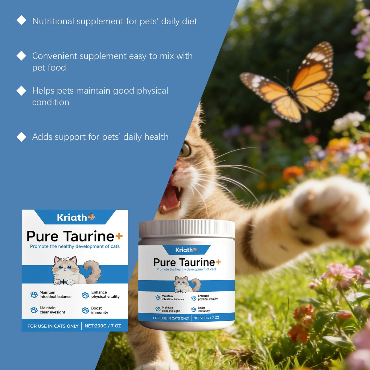 ❤️ Cat Health Powder Taurine & Multivitamin