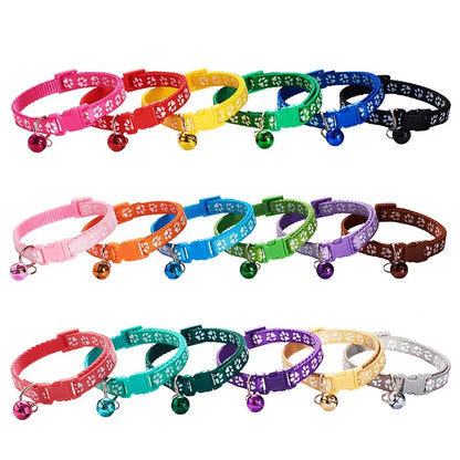 Durable Pet Collar with Bell – 19 Colors 🐶🐱🔔✨