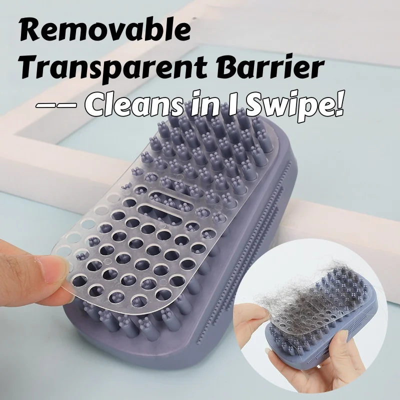 3-Head Silicone Pet Bath & Massage Brush 🐶🐱🛁✨