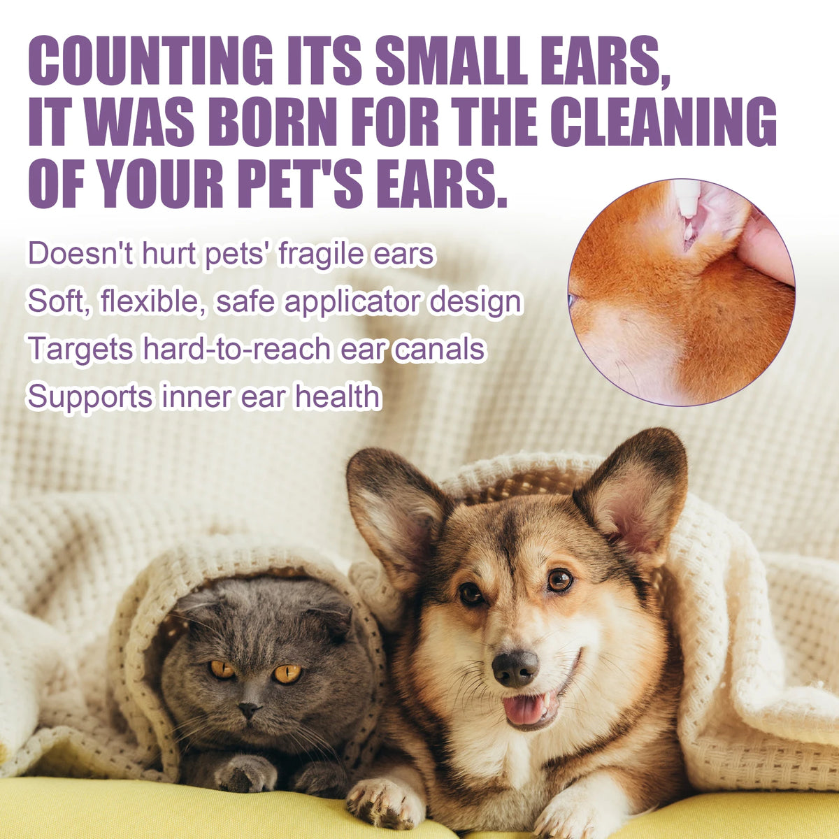 🐾 Pet Ear Drops 118ml Yeast, Mite & Wax Control