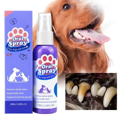Pet Oral Care Spray – Fresh Breath & Teeth Cleaning 🐶🦷✨