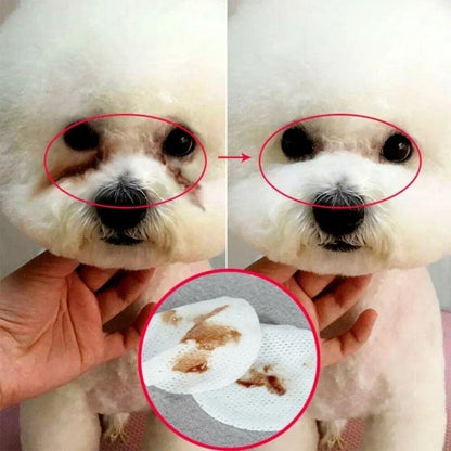 130PCS Pet Eye Cleaning Wipes & Tear Stain Remover 🐶🐱✨🧼