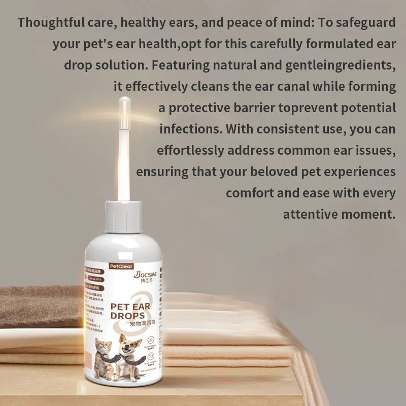 🐾 PETCLEAR Ear Cleaner for Dogs & Cats 60ml