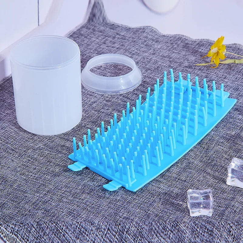 Portable Dog Paw Cleaner Cup with Soft Silicone Brush 🐶🐾✨