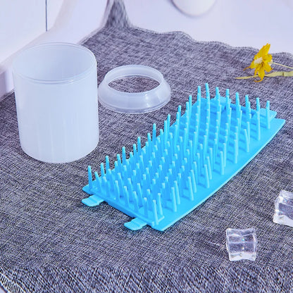 Portable Dog Paw Cleaner Cup with Soft Silicone Brush 🐶🐾✨