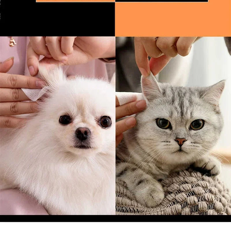 130PCS Pet Eye Cleaning Wipes & Tear Stain Remover 🐶🐱✨🧼