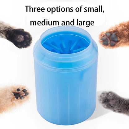 Portable Dog Paw Cleaner Cup with Soft Silicone Brush 🐶🐾✨