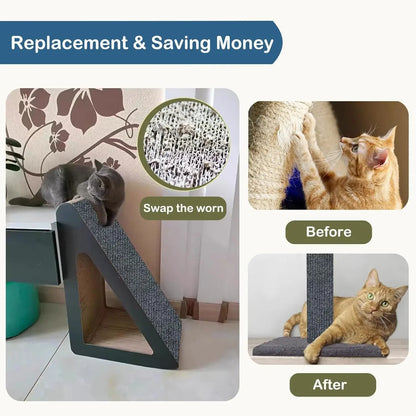 Self-Adhesive Cat Scratching Mat & Furniture Protector 🐱🛋️✨