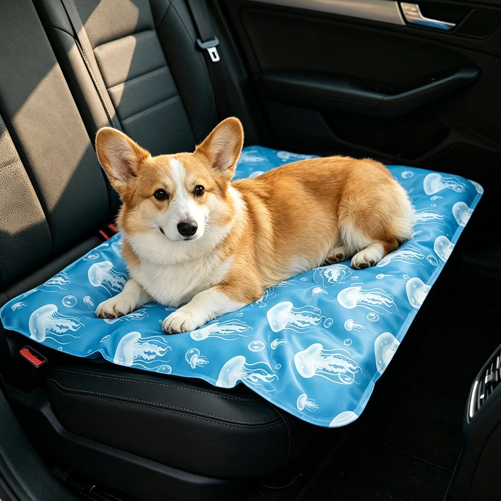 Pet Cooling Gel Mat for Dogs & Cats ❄️🐶🐱