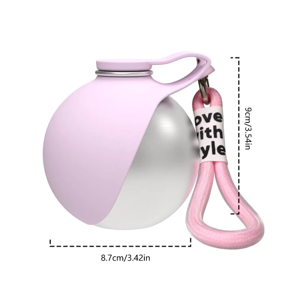 Dog Water Bottle with Removable Silicone Bowl – 285ml 🐶💧🐾✨