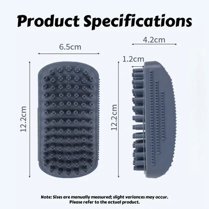 3-Head Silicone Pet Bath & Massage Brush 🐶🐱🛁✨