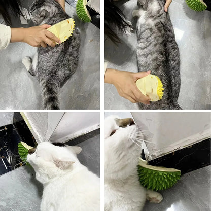 Cat Scratcher & Self-Grooming Massage Brush 🐱🪮✨