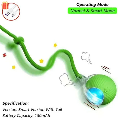 Smart Automatic Rolling Ball Toy for Cats 🐱⚡🎾