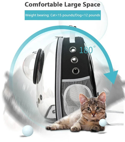 Portable Transparent Bubble Pet Carrier Backpack 🐱🎒✨