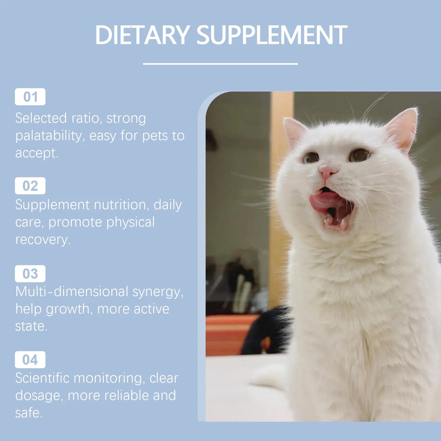 Cat Vitamin Care Drops – 50ml Daily Nutrition Supplement 🐱💧✨
