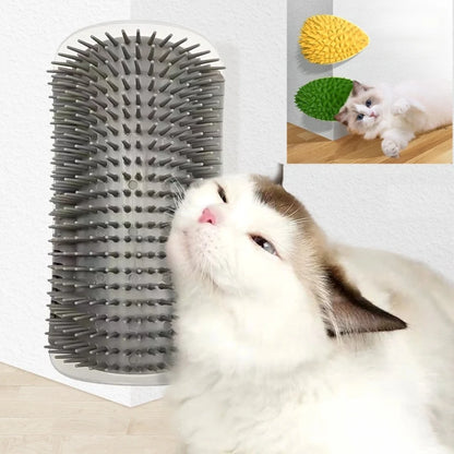 Cat Scratcher & Self-Grooming Massager Brush 🐱✨🪮