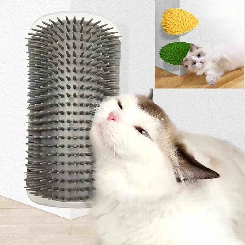 Cat Scratcher & Self-Grooming Massage Brush 🐱🪮✨