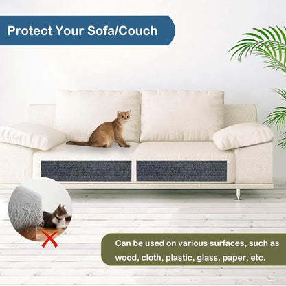 Self-Adhesive Cat Scratching Mat & Furniture Protector 🐱🛋️✨