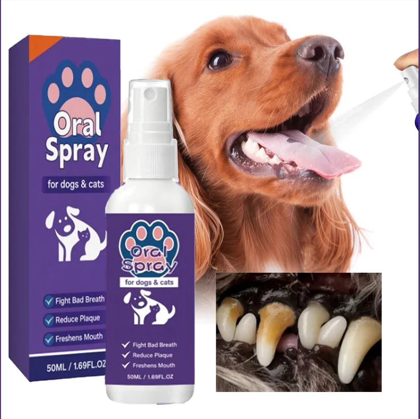 🦷 Pet Oral Hygiene Spray 30ml Tartar & Plaque
