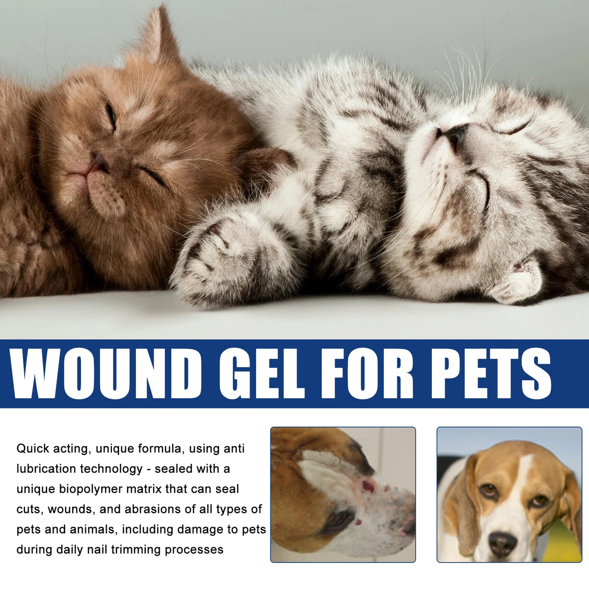 🩹 Pet Hemostatic Gel – Stop Bleeding & Wound Care