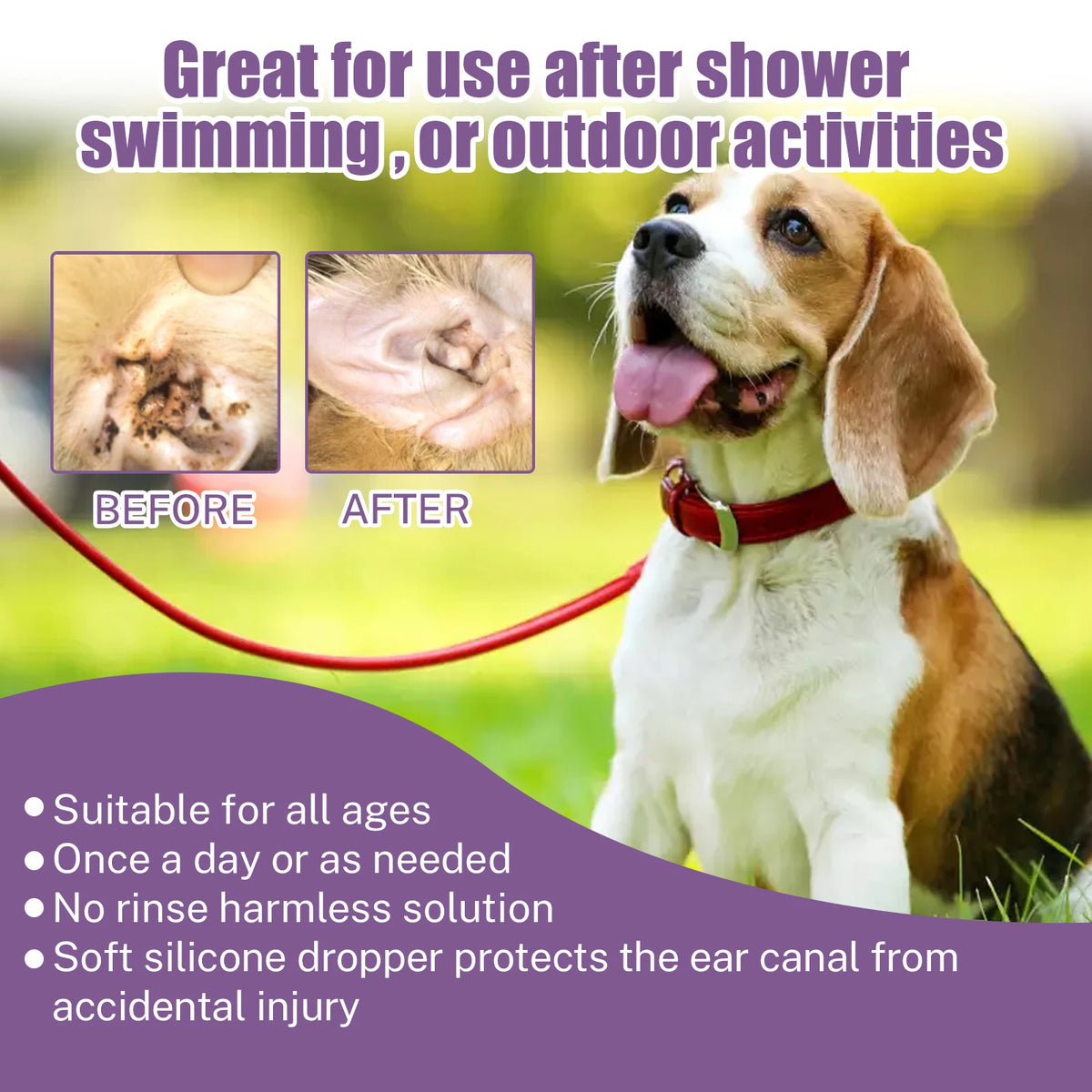 🐾 Pet Ear Drops 118ml Yeast, Mite & Wax Control