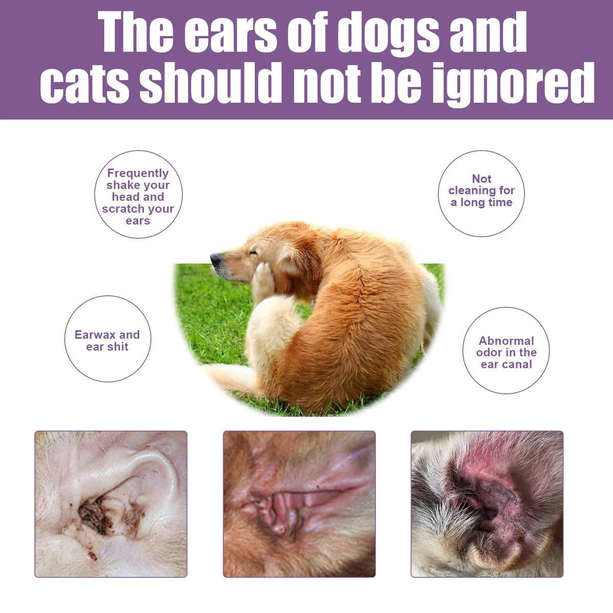 🐾 Pet Ear Drops 118ml Yeast, Mite & Wax Control