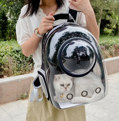 Portable Bubble Backpack for Cats & Small Pets