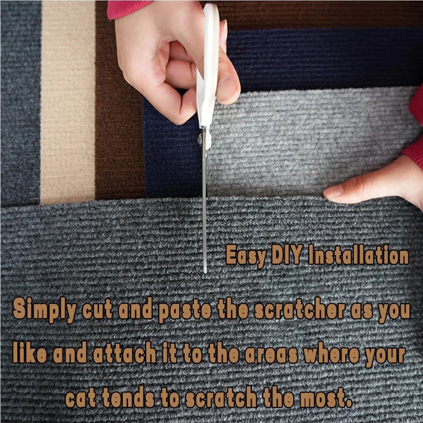 Self-Adhesive Cat Scratching Mat & Sofa Protector 🐱🛋️✨