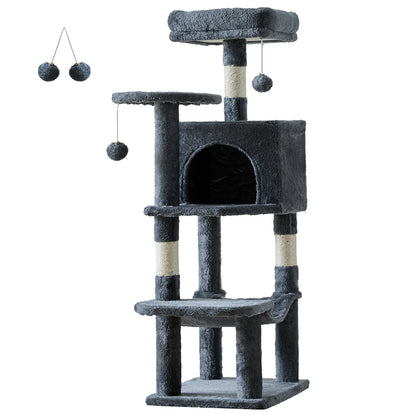 44" Multi-Level Cat Tree & Climbing Tower 🐱🌳✨