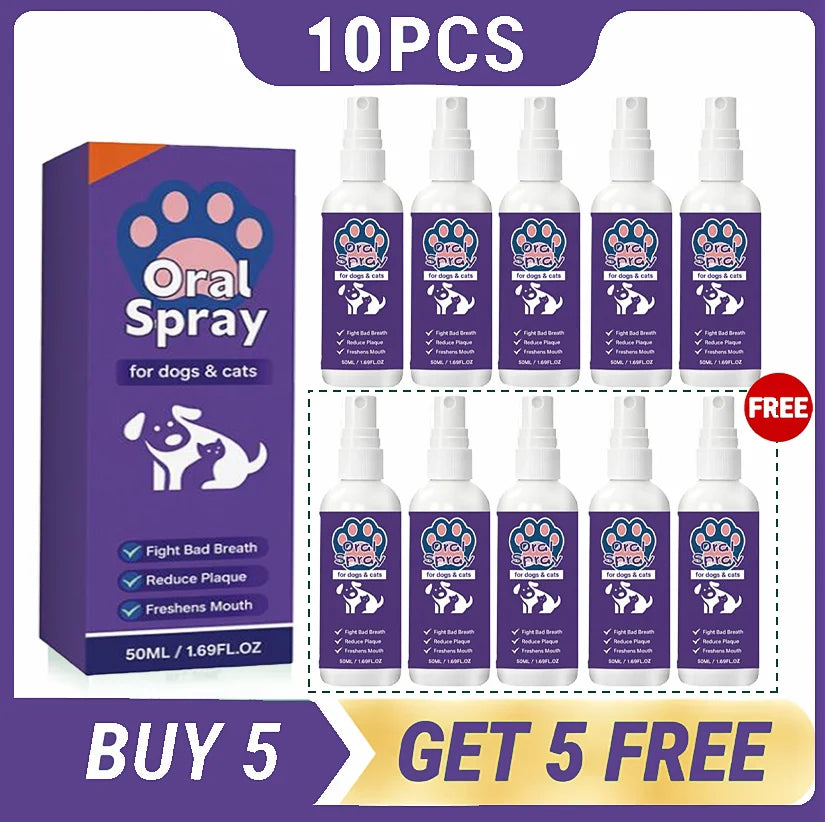 🦷 Pet Oral Hygiene Spray 30ml Tartar & Plaque