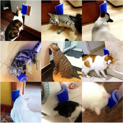 Cat Scratcher & Self-Grooming Massage Brush 🐱🪮✨