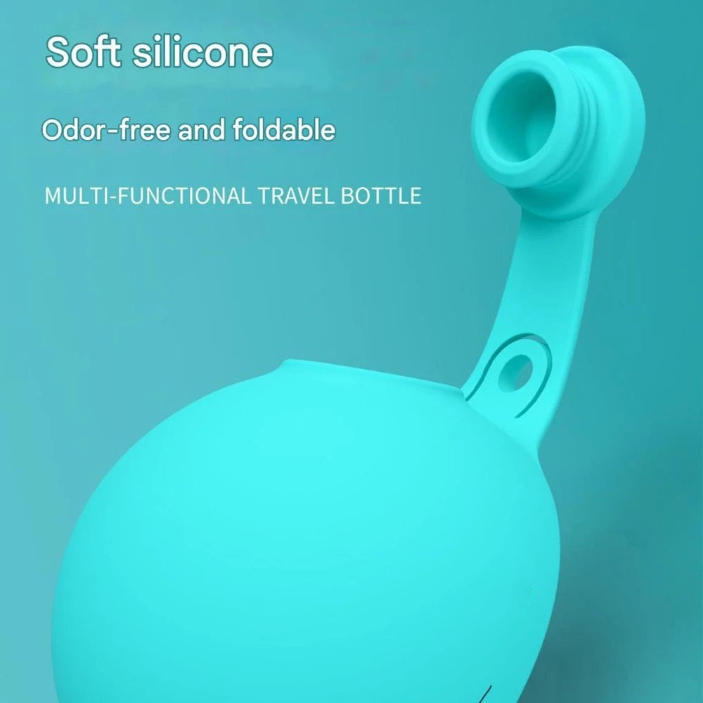 Dog Water Bottle with Removable Silicone Bowl – 285ml 🐶💧🐾✨