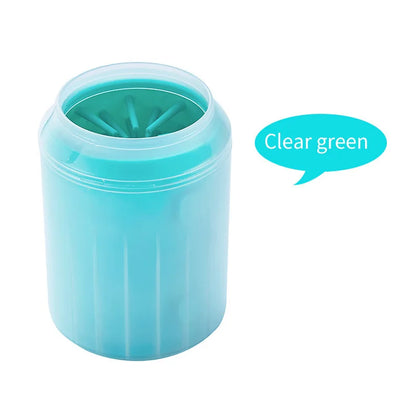 Portable Dog Paw Cleaner Cup with Soft Silicone Brush 🐶🐾✨