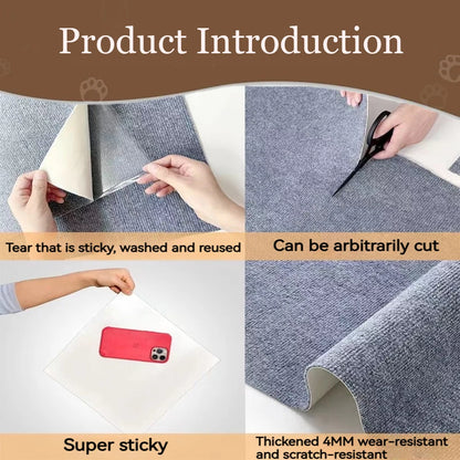 Self-Adhesive Cat Scratching Mat & Furniture Protector 🐱🛋️✨