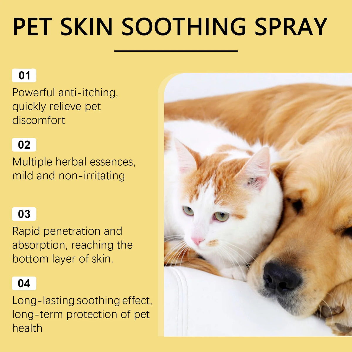 🛡️ Pet Skin Care Spray Flea & Itch Relief