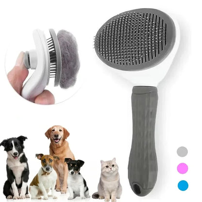 Self-Cleaning Pet Grooming Brush for Dogs & Cats 🐶🐱🪮✨ petbloomstore