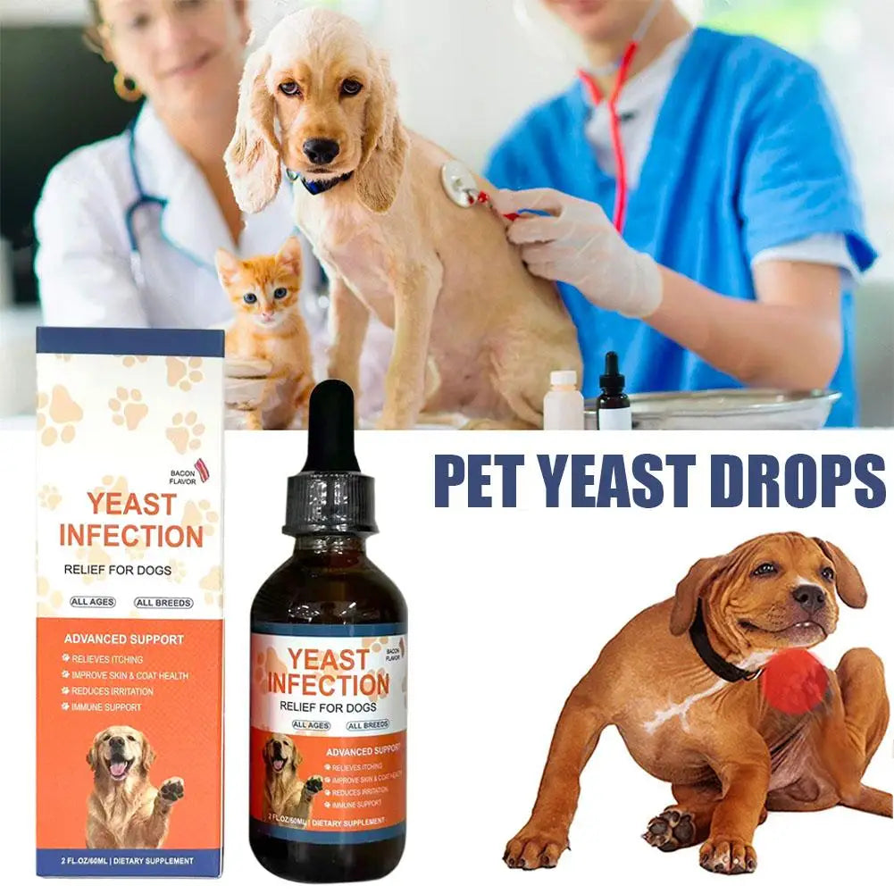 💊 Pet Yeast Drops for Dogs & Cats 60ml Gut Health