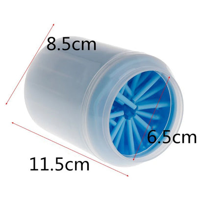 Portable Dog Paw Cleaner Cup with Soft Silicone Brush 🐶🐾✨