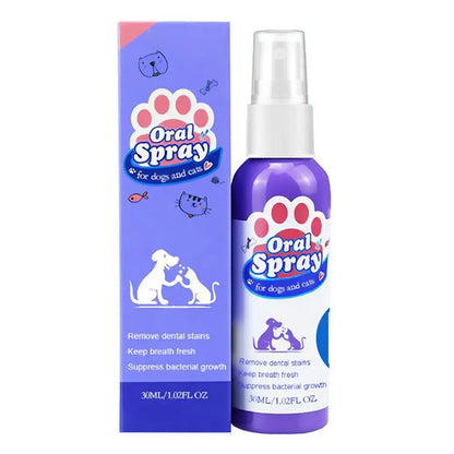Pet Oral Care Spray – Fresh Breath & Teeth Cleaning 🐶🦷✨