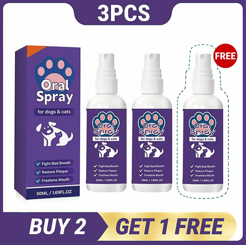🦷 Pet Oral Hygiene Spray 30ml Tartar & Plaque
