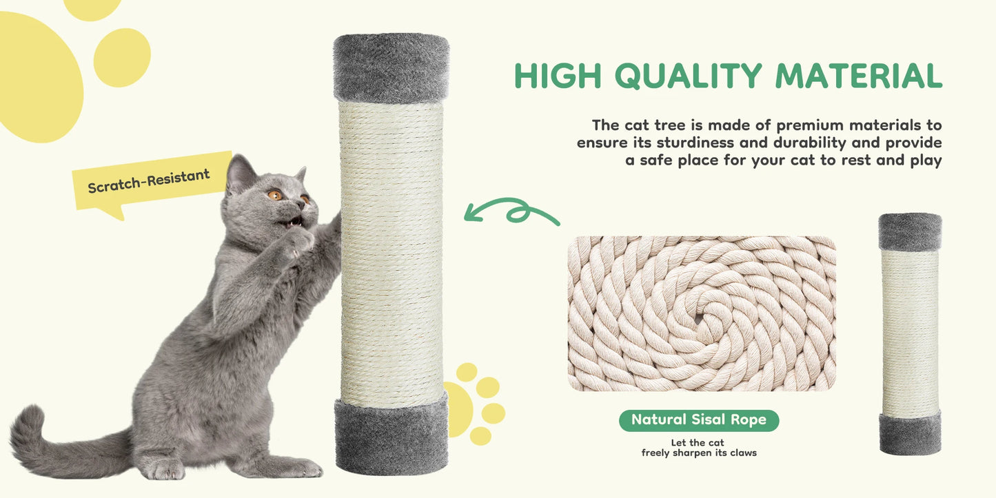 44" Multi-Level Cat Tree & Climbing Tower 🐱🌳✨