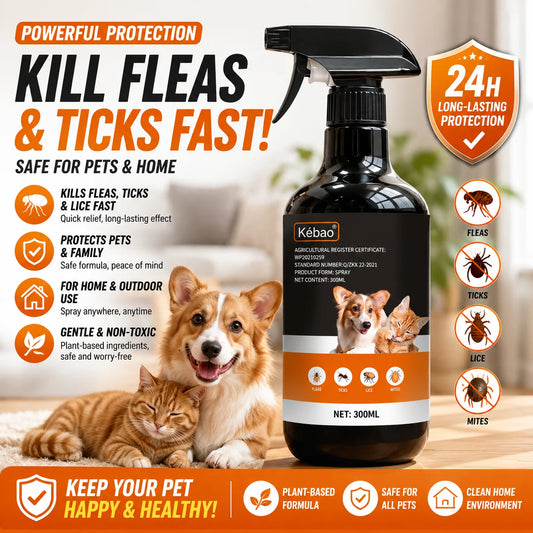⚡ Flea Medicine Spray for Dogs & Cats