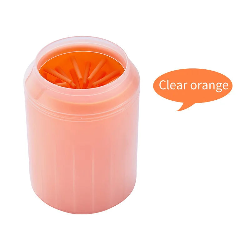 Portable Dog Paw Cleaner Cup with Soft Silicone Brush 🐶🐾✨