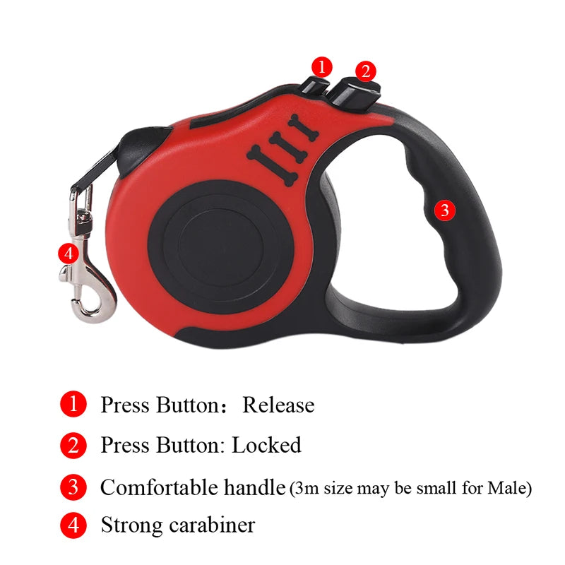 Retractable Dog & Cat Leash (3M/5M) 🐶🐱🐾