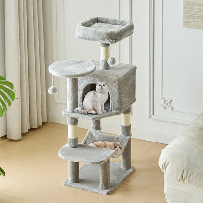 44" Multi-Level Cat Tree & Climbing Tower 🐱🌳✨