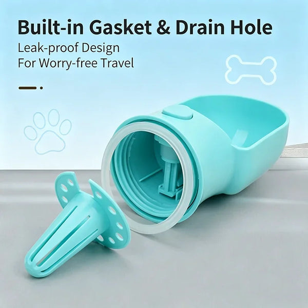 Portable Dog Cat Water Bottle with Storage Food and Water Container for Puppy Pets Dogs Feeder Bowl Outdoor Travel Pet Supplies petbloomstore