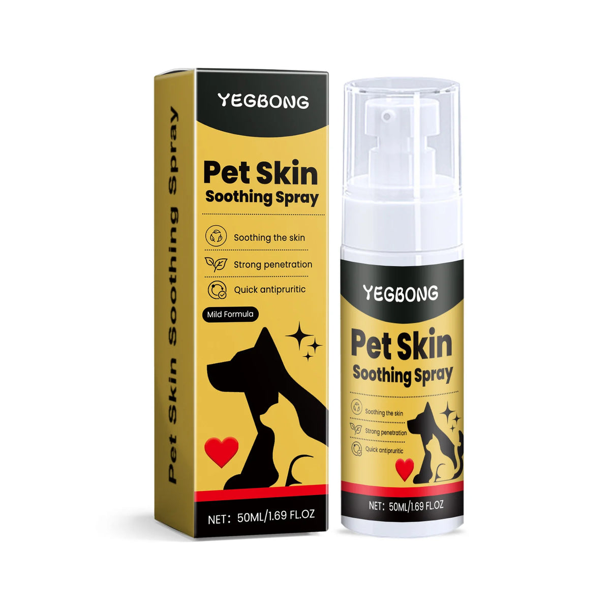 🛡️ Pet Skin Care Spray Flea & Itch Relief