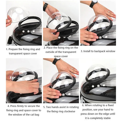 Portable Transparent Bubble Pet Carrier Backpack 🐱🎒✨