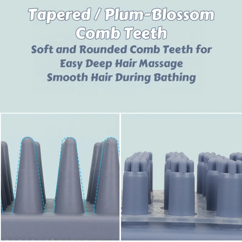 3-Head Silicone Pet Bath & Massage Brush 🐶🐱🛁✨