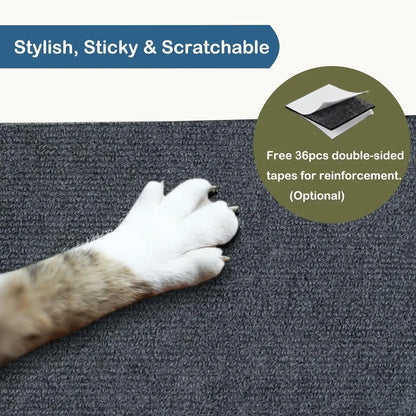 Self-Adhesive Cat Scratching Mat & Furniture Protector 🐱🛋️✨